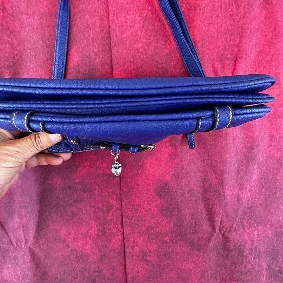 ROSETTI WOMEN PURSE HANDBAG SHOULDER NAVY BLUE 3 POCKET WITH ZIPPER SMALL - Picture 9 of 14